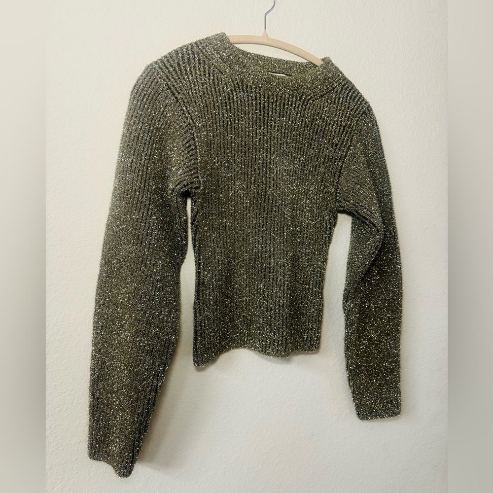 CHUNKY KNIT SPARKLY SWEATER - Picture 2 of 5